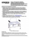 Assembly & Operation Instructions – Bariatric Commode